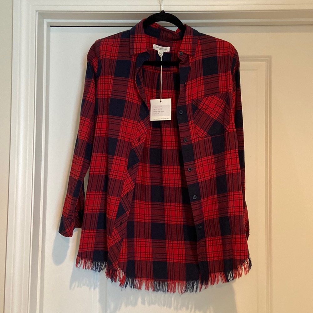NWT Beach Lunch Lounge Frayed Fannel